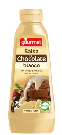 SALSA GOURMET CHOCOLATE BLANCO 280GR