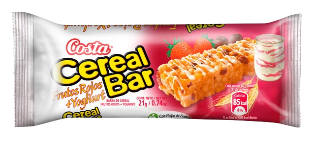 BARRITA DE CERAL FRUTOS ROJOS+YOGHURT 21G