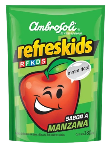 REFRESKID MANZANA 180 ML