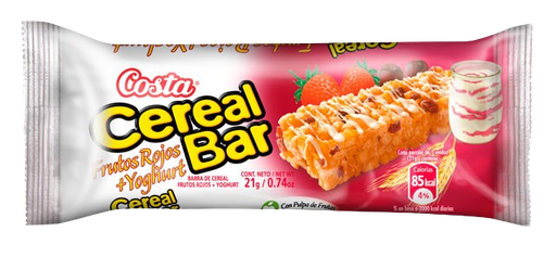 BARRITA DE CERAL FRUTOS ROJOS+YOGHURT 21G