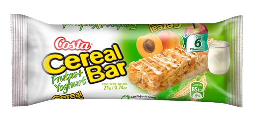 BARRITA DE CEREAL FRUTAS+YOGURT 21G