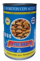 CHORITOS EN ACEITE AMERICA 425GR
